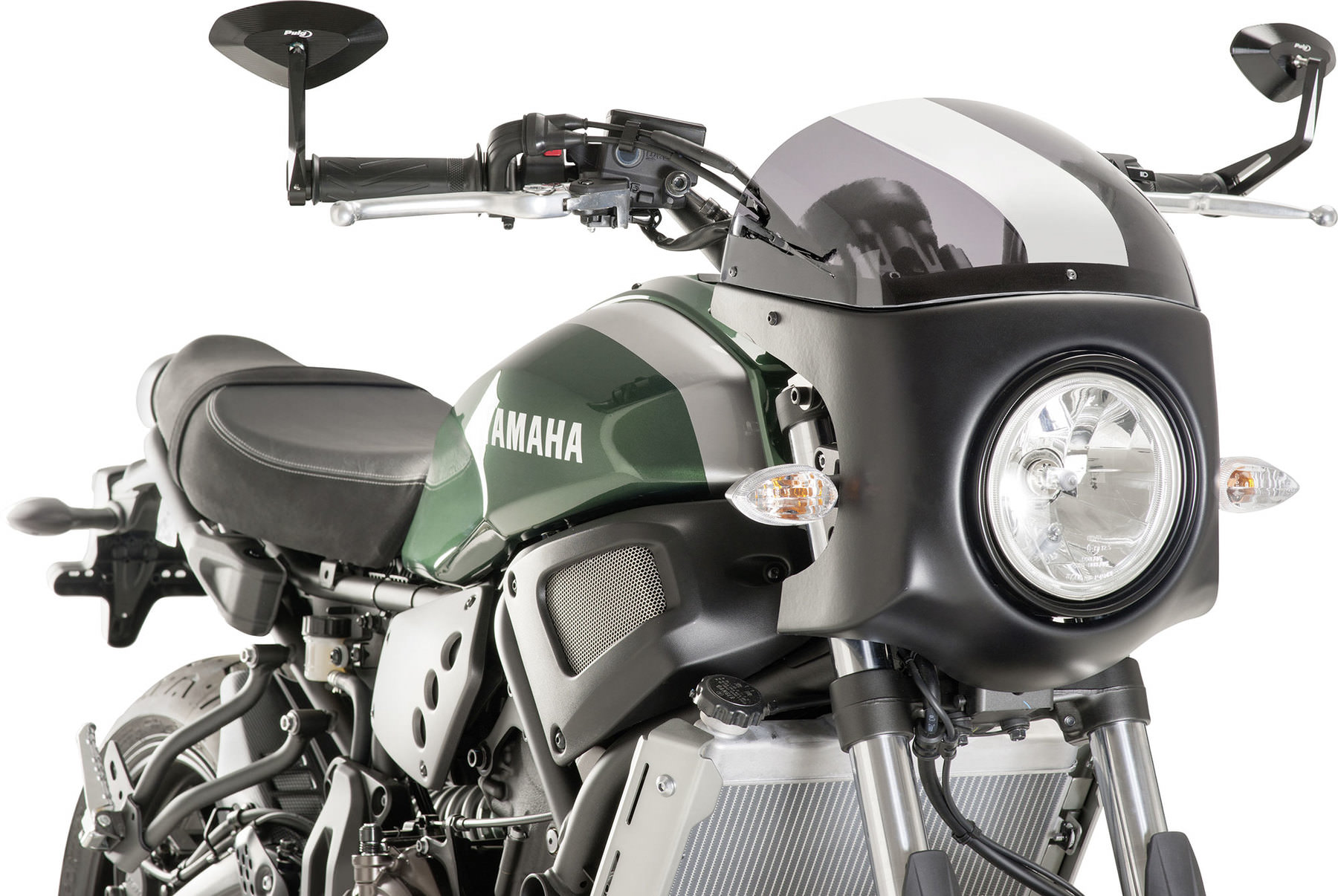 Buy Puig handlebar Fairing with ABE black and tinted screen Louis