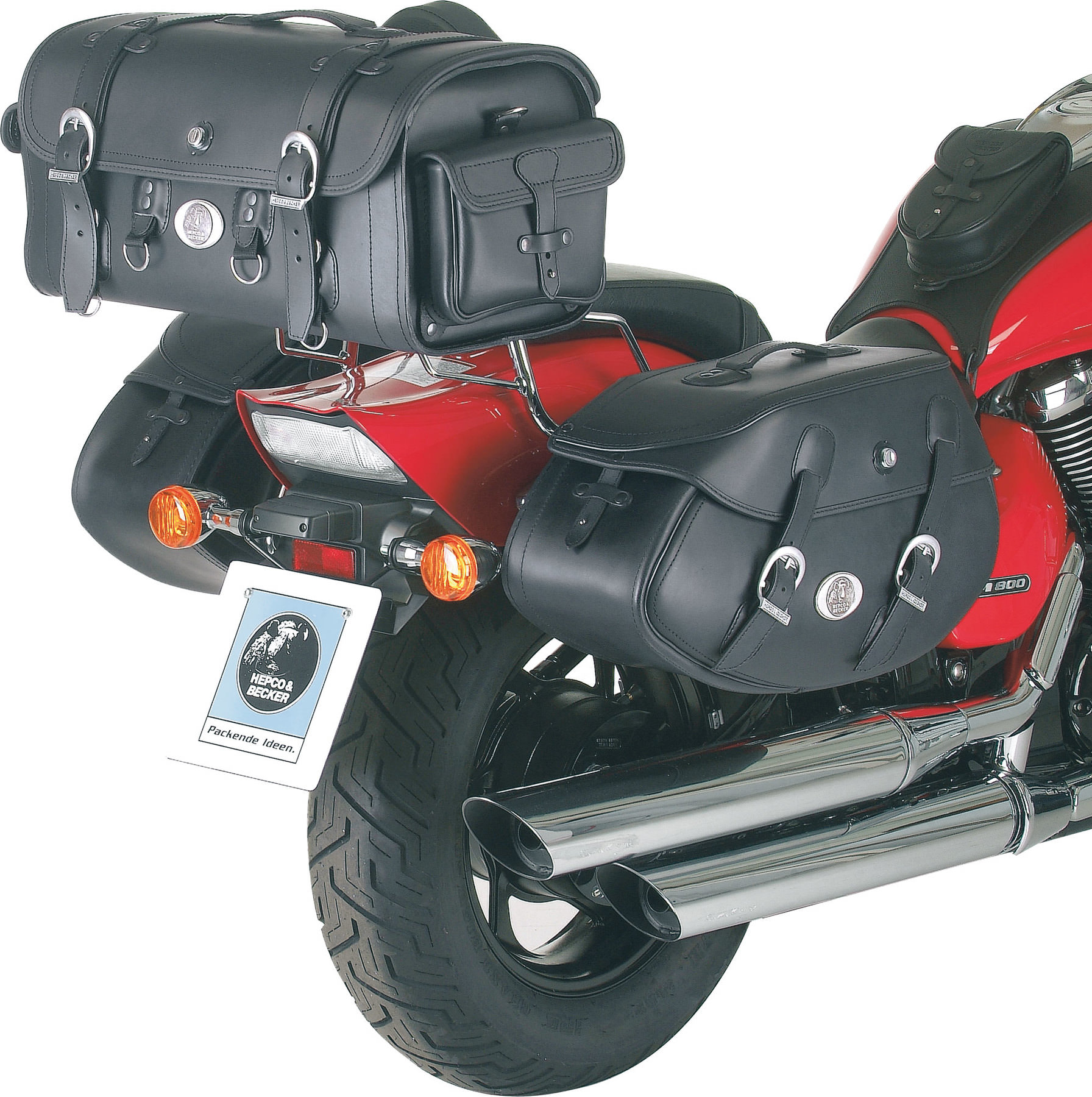 AQWA ORIGINAL BUFFALO LEATHER Motorbike Tool Roll Saddle Bag Pannier Luggage