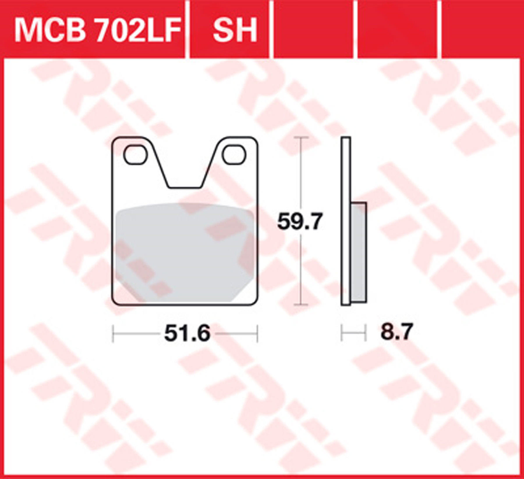 TRW BREMSBELAEGE SINTER