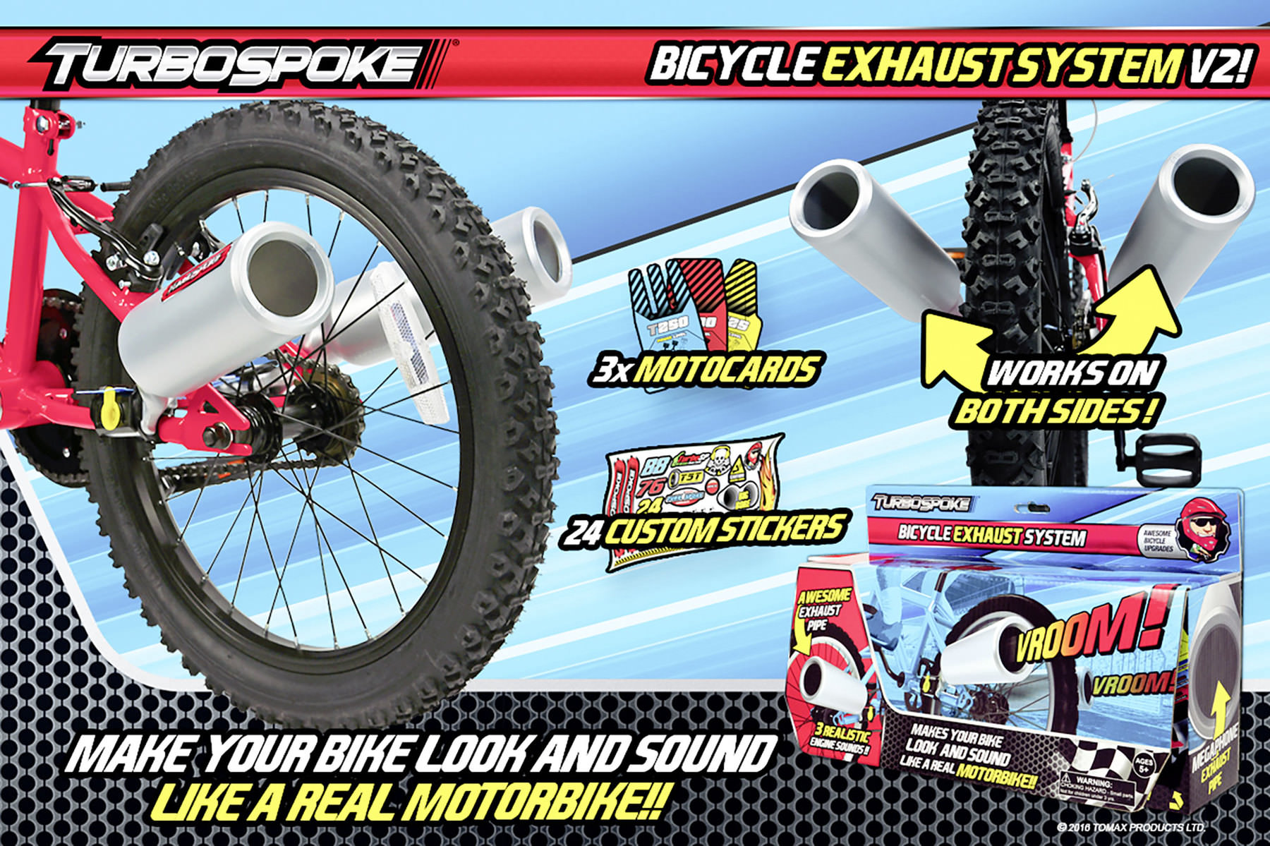 Buy Turbospoke Bicycle Exhaust | Louis motorcycle clothing and technology