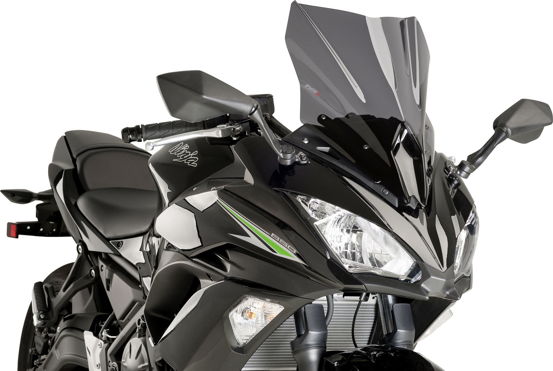 Puig 3632F R-Racer Windschild – Stark Getönt, Aerodynamisch, Für Sportmotorräder – Kompatibilität Prüfen!
