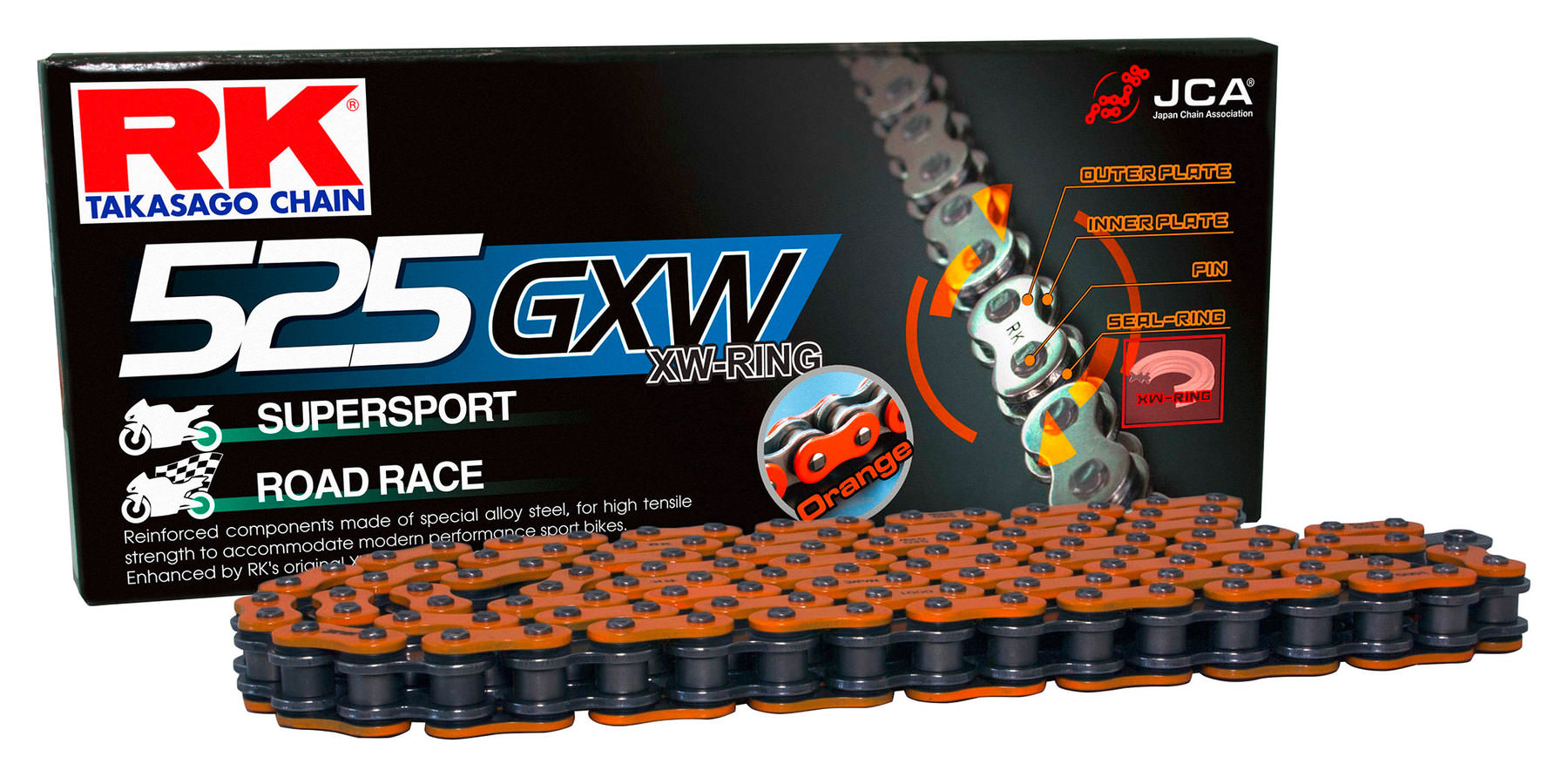 Acheter RK kits chaîne avec chaînes colorées Chaîne, pignon, barbotin