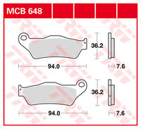 TRW BREMSBELAEGE SINTER