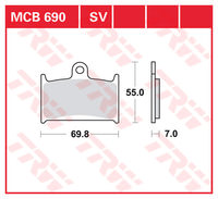 TRW BREMSBELAEGE SINTER