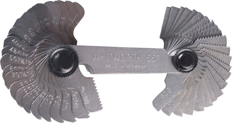 Gewindeschablone 52 Blatt Metrisch und Whitworth kaufen Louis