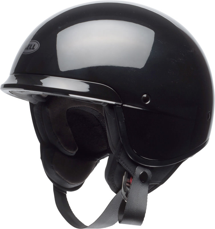 New Matt Black Bell Scout Air Open Face Motorcycle Helmet 